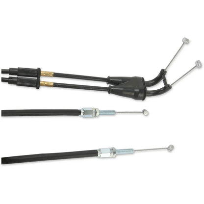 Cable del acelerador de vinilo negro.