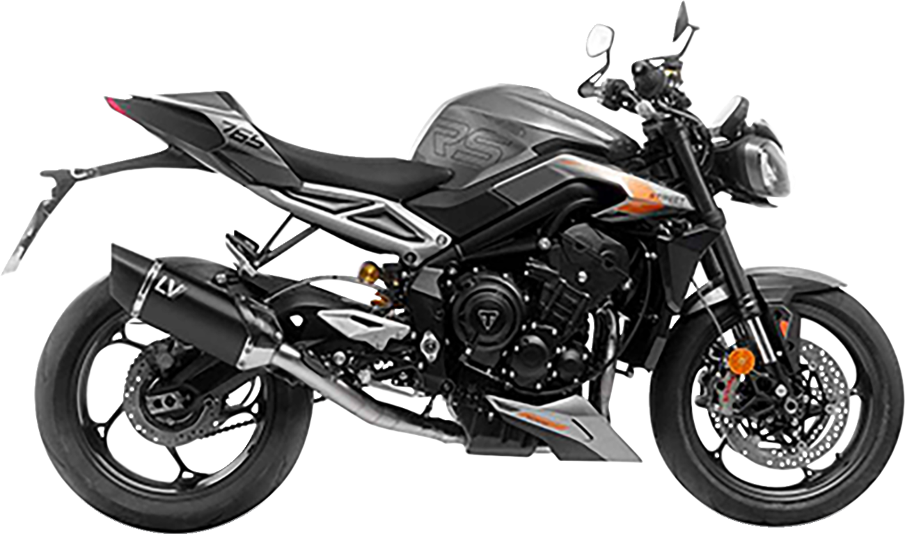 Sistema de escape LV-14 R - Sistema de escape LV-14 R - 3 en 1 - Negro - Street Triple 766 R/RS