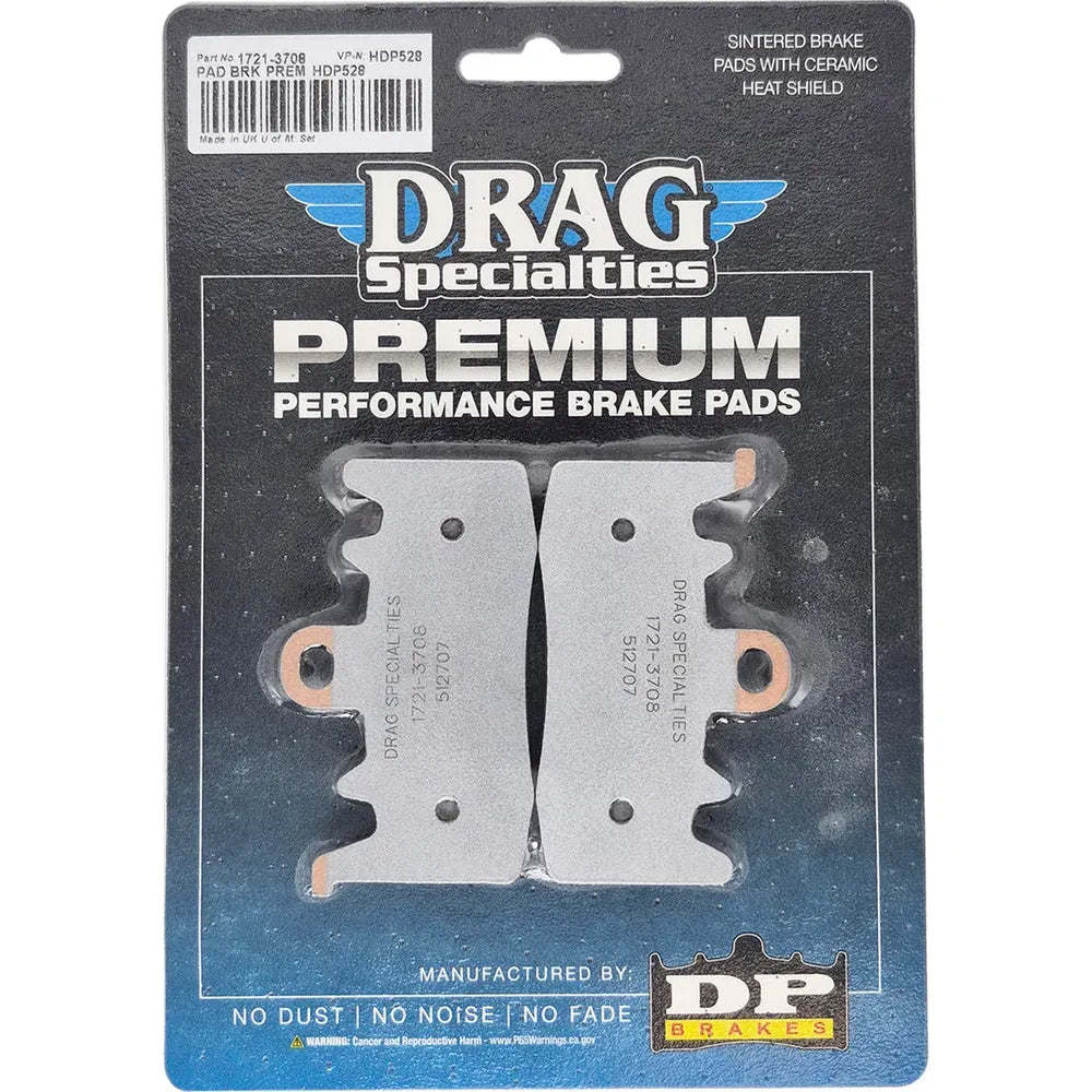 Pastillas de freno harley/buell de metal sinterizado premium