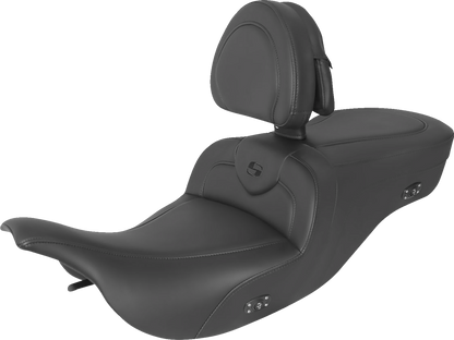 Asiento RoadSofa™ con calefacción - Asiento RoadSofa™ con calefacción - Con respaldo - Negro con costuras negras