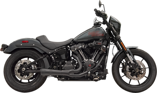 Sistema de escape 2 en 1 The Ripper - Sistema de escape 2 en 1 Ripper con silenciador Megáfono - Corto - Negro - M8 Softail