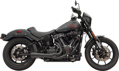 Sistema de escape 2 en 1 The Ripper - Sistema de escape 2 en 1 Ripper con silenciador Megáfono - Corto - Negro - M8 Softail