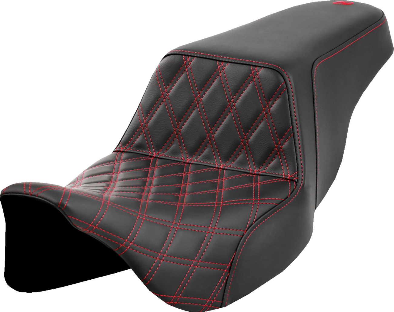 Asiento Saddlemen Lattice Stitch Step-Up Front Lattice Stitch Red Stitch FLH/FLT '08-'23