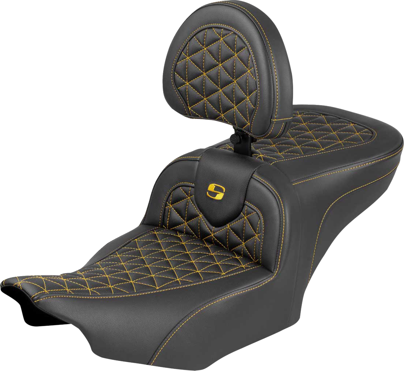 Asiento de alcance estándar Roadsofa™ - Asiento Roadsofa™ - con respaldo - Costura dorada - FLH/FLT '23-'25