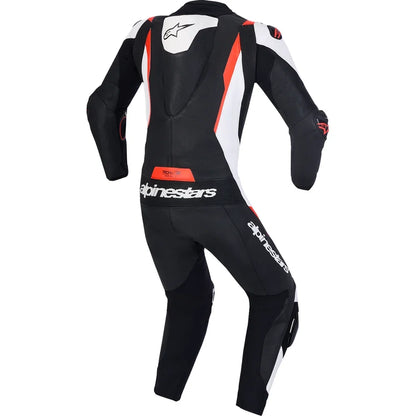 Traje de Piel Alpinestars Missile v3 1-Piece Black/White/Red Fluo