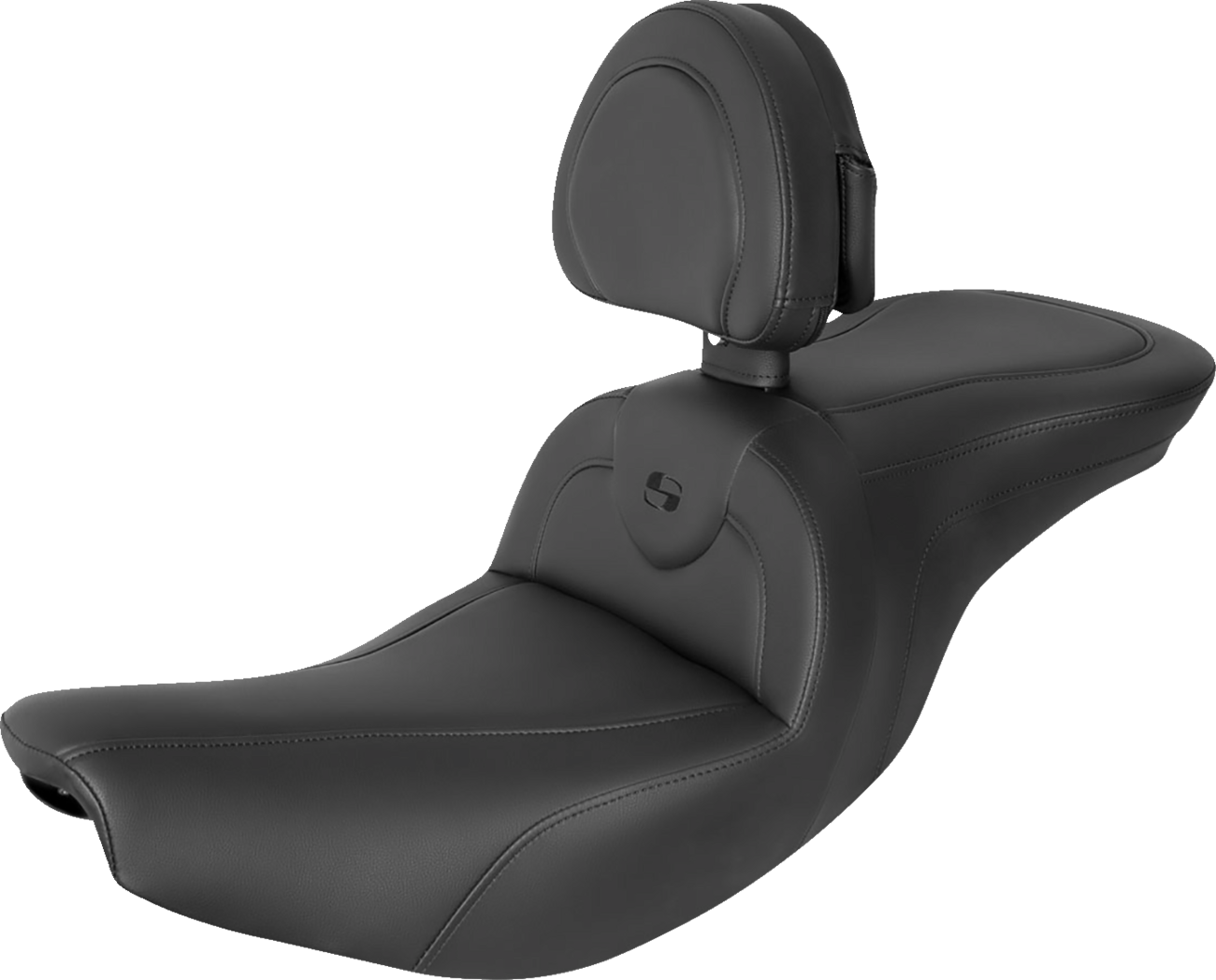 Asiento RoadSofa™ - Asiento RoadSofa™ - con respaldo - Negro/Costuras negras - Indian '14-'24