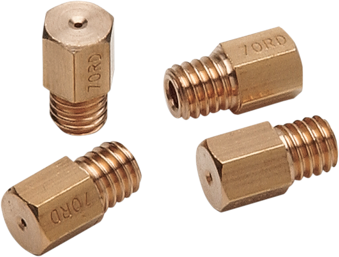 Jets principales de cabeza hexagonal estilo Mikuni (prefijo HJ) de A-Bax Precision - Jets principales de cabeza hexagonal estilo Mikuni (prefijo HJ) de precisión A-Bax - #410 - Paquete de 4