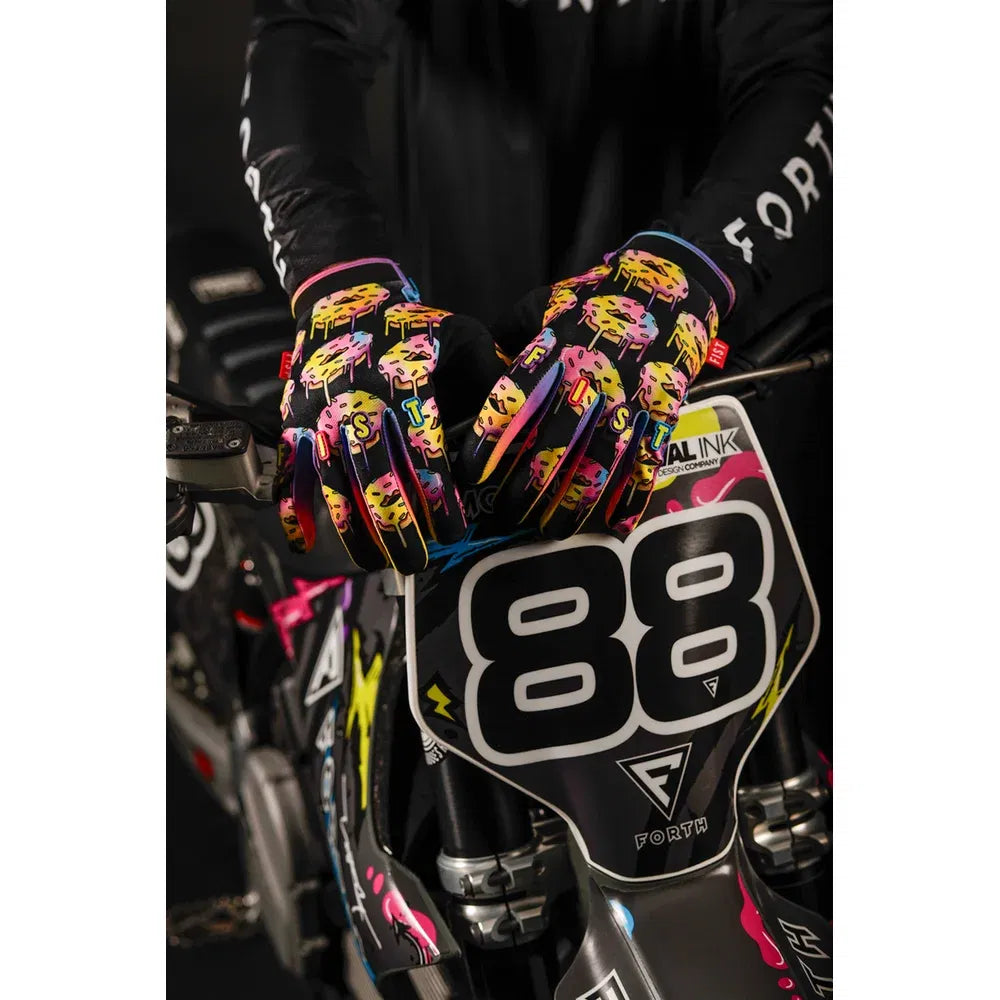 Guantes con tiras caroline buchanan red label sprinkle fades
