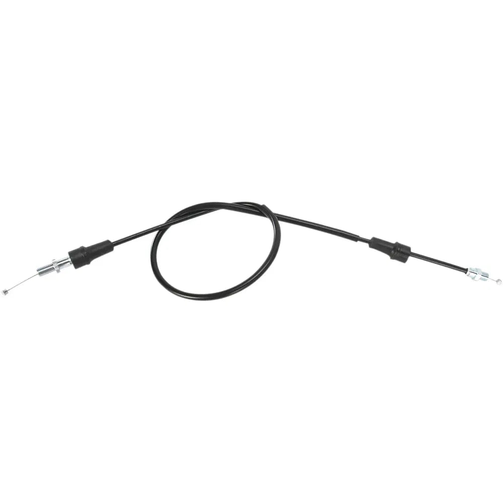 Cable del acelerador de vinilo negro.