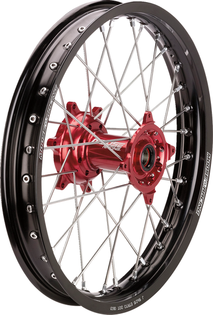 Rueda completa SX-1 - Conjunto de ruedas - SX-1 - Completa - Trasera - Rueda negra/Buje rojo - 18x2,15 - Honda CR/CRF