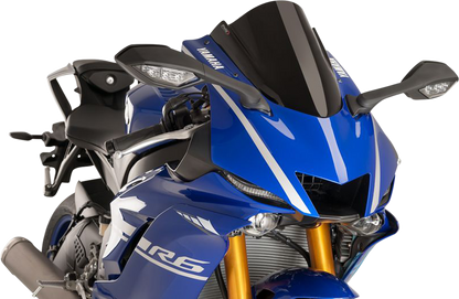 Parabrisas Z-Racing - Parabrisas de carrera - 14-1/4" - Negro - Yamaha
