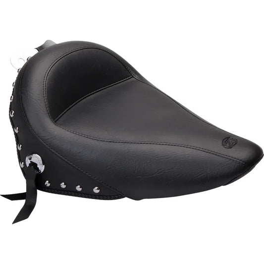 Asiento individual de vinilo con tachuelas, sin respaldo