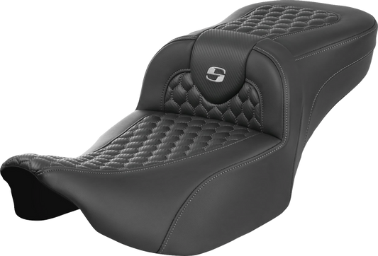 Asiento de alcance extendido Roadsofa™ - Asiento de alcance extendido Roadsofa™ - sin respaldo - Panal - Costura plateada - FLTR/FLHX '23-'24