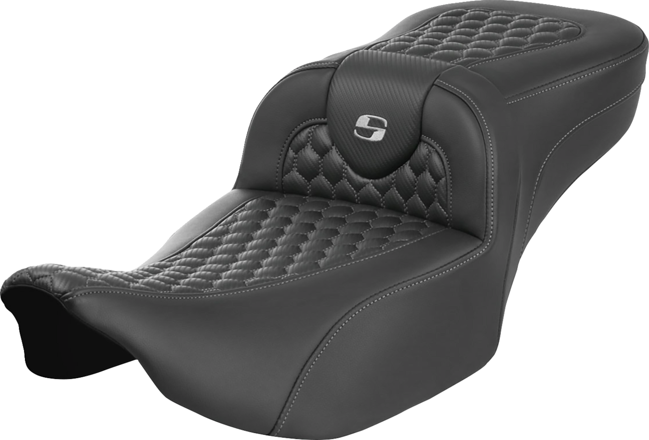 Asiento de alcance extendido Roadsofa™ - Asiento de alcance extendido Roadsofa™ - sin respaldo - Panal - Costura plateada - FLTR/FLHX '23-'24