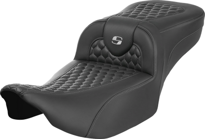 Asiento de alcance extendido Roadsofa™ - Asiento de alcance extendido Roadsofa™ - sin respaldo - Panal - Costura plateada - FLTR/FLHX '23-'24