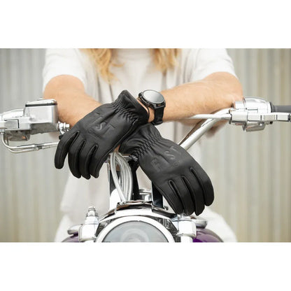 Los guantes de cuero rig road