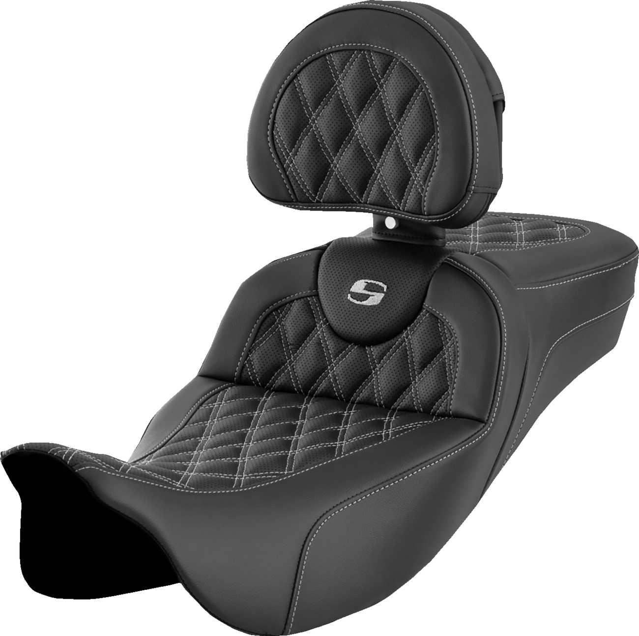 Asiento de alcance extendido Roadsofa™ - Asiento de alcance extendido Roadsofa™ - Costura de celosía - Costura plateada - con respaldo - FL '08-'24