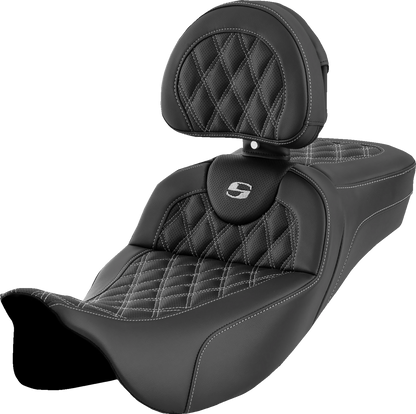 Asiento de alcance extendido Roadsofa™ - Asiento de alcance extendido Roadsofa™ - Costura de celosía - Costura plateada - con respaldo - FL '08-'24