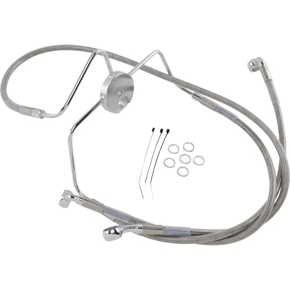 Kit de línea de freno de acero inoxidable de longitud extendida