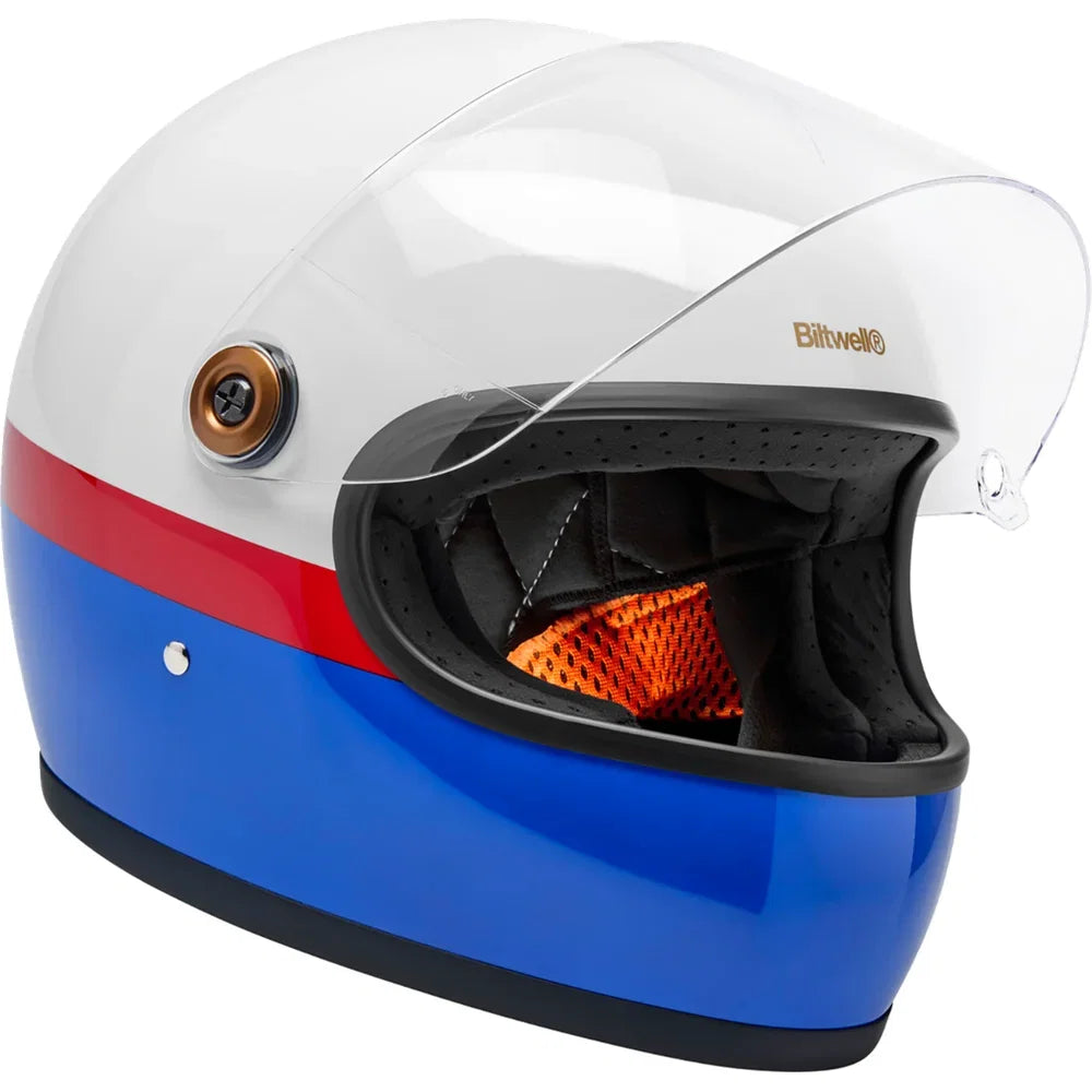 Casco gringo s apex blanco/rojo/azul