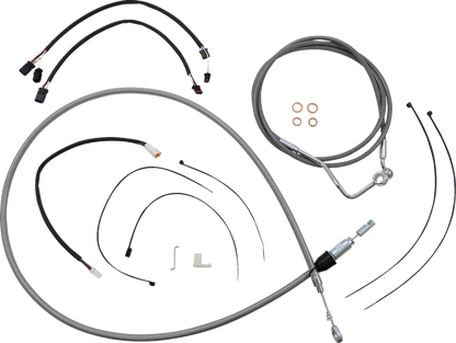 Kit de instalación de manillar XR - Kit de instalación de manillar XR - Perchas Ape de 15"-17" - FLTR '21-'23 - Acero inoxidable/cromo