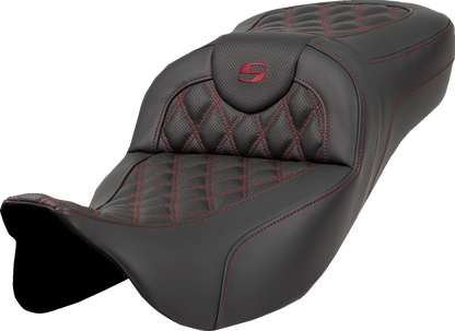 Asiento RoadSofa™ de alcance extendido - Asiento Roadsofa™ de alcance extendido - Costura de celosía - Costura color burdeos - sin respaldo - FL '08-'24