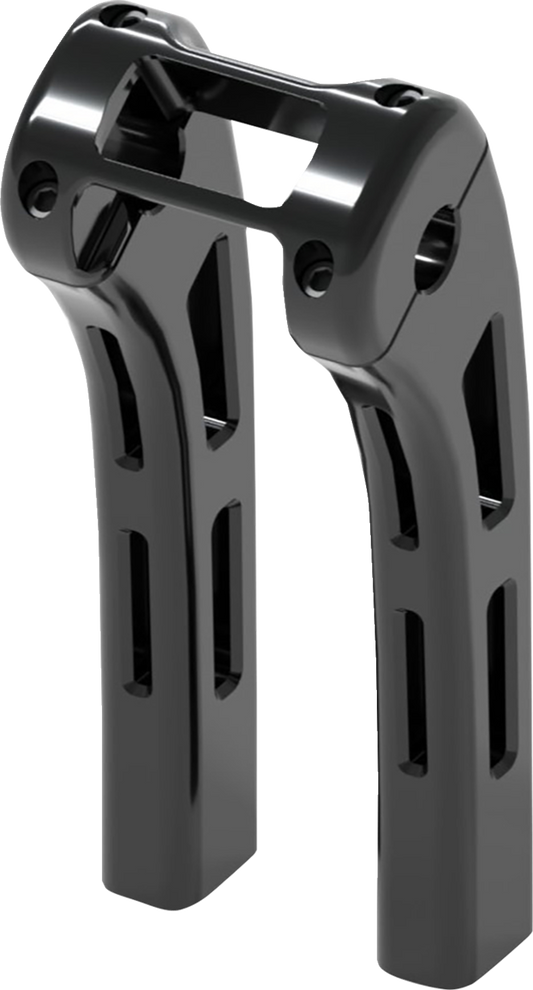 Elevadores Ghost - Elevadores Ghost - Abrazadera de pantalla Softail - 10" - Negro