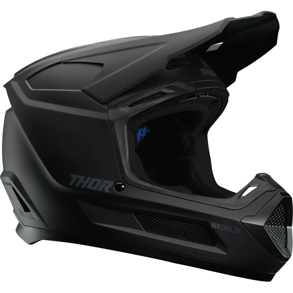 Casco juvenil fleet blackout negro mate