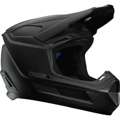 Casco juvenil fleet blackout negro mate
