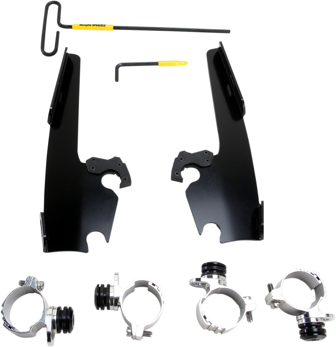 Kit de montaje completo con bloqueo de gatillo para parabrisas Fats/Slim - Kit de montaje Fats/Slim - Negro - XL12C
