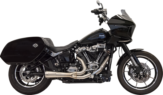 Sistema de escape The Ripper 2 en 1 - Sistema de escape Ripper 2 en 1 con silenciador de megáfono - Inoxidable - 49 estados - M8 Softail