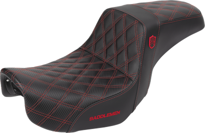 Asiento Pro Series SDC Performance Grip - Asiento Pro Series SDC Performance - Fibra de carbono/agarre lumbar - Punto rojo - Dyna '06-'17