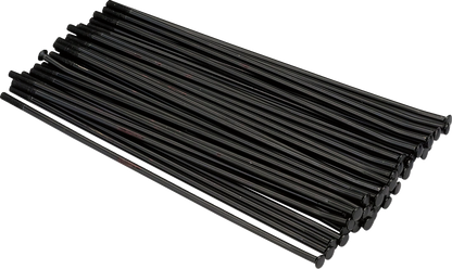 Juego de Radios MX1 de Acero Inoxidable - Juego de Radios MX1 - Acero Inoxidable - Delantero - Negro - 21" - Calibre 8 - Gas Gas/KTM/Husqvarna