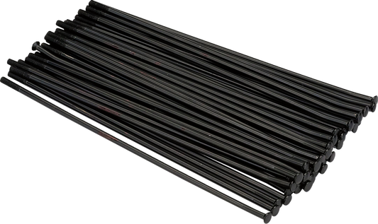 Juego de Radios MX1 de Acero Inoxidable - Juego de Radios MX1 - Acero Inoxidable - Traseros - Negro - 19" - Calibre 8 - Gas Gas/KTM/Husqvarna