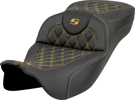 Asiento de alcance extendido Roadsofa™ - Asiento de alcance extendido Roadsofa™ - Costura de celosía - Costura dorada - sin respaldo - FL '08-'23
