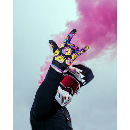 Guantes con tiras caroline buchanan red label sprinkle fades