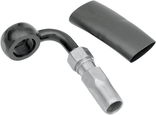 BYO® Banjo para construir tu propio con accesorio - Banjo de freno BYO - 12 mm-90° - Negro