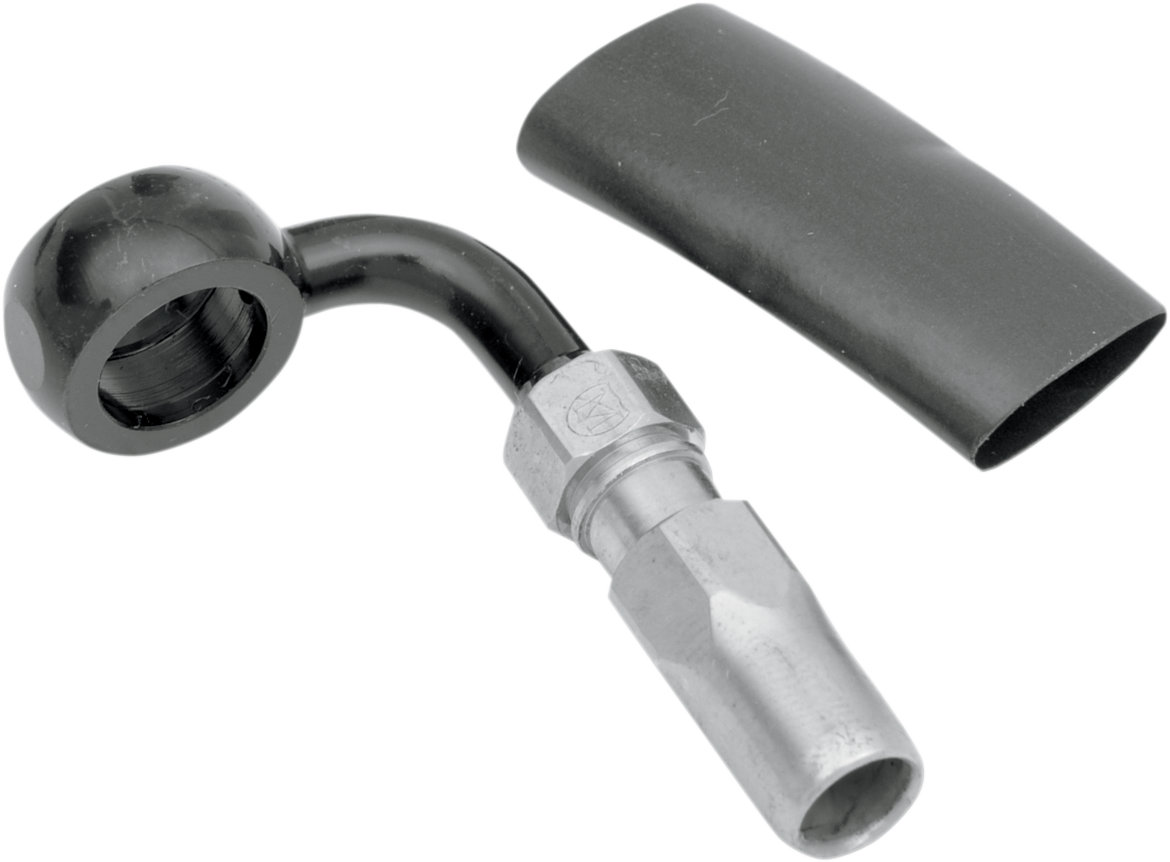 BYO® Banjo para construir tu propio con accesorio - Banjo de freno BYO - 12 mm-90° - Negro
