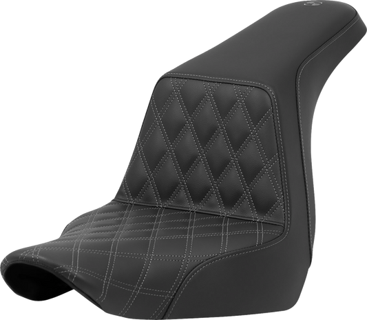 Asiento elevado con costura de celosía - Asiento elevado - Costura de celosía delantera - Costura gris - FXLR/FLSB '18-'24