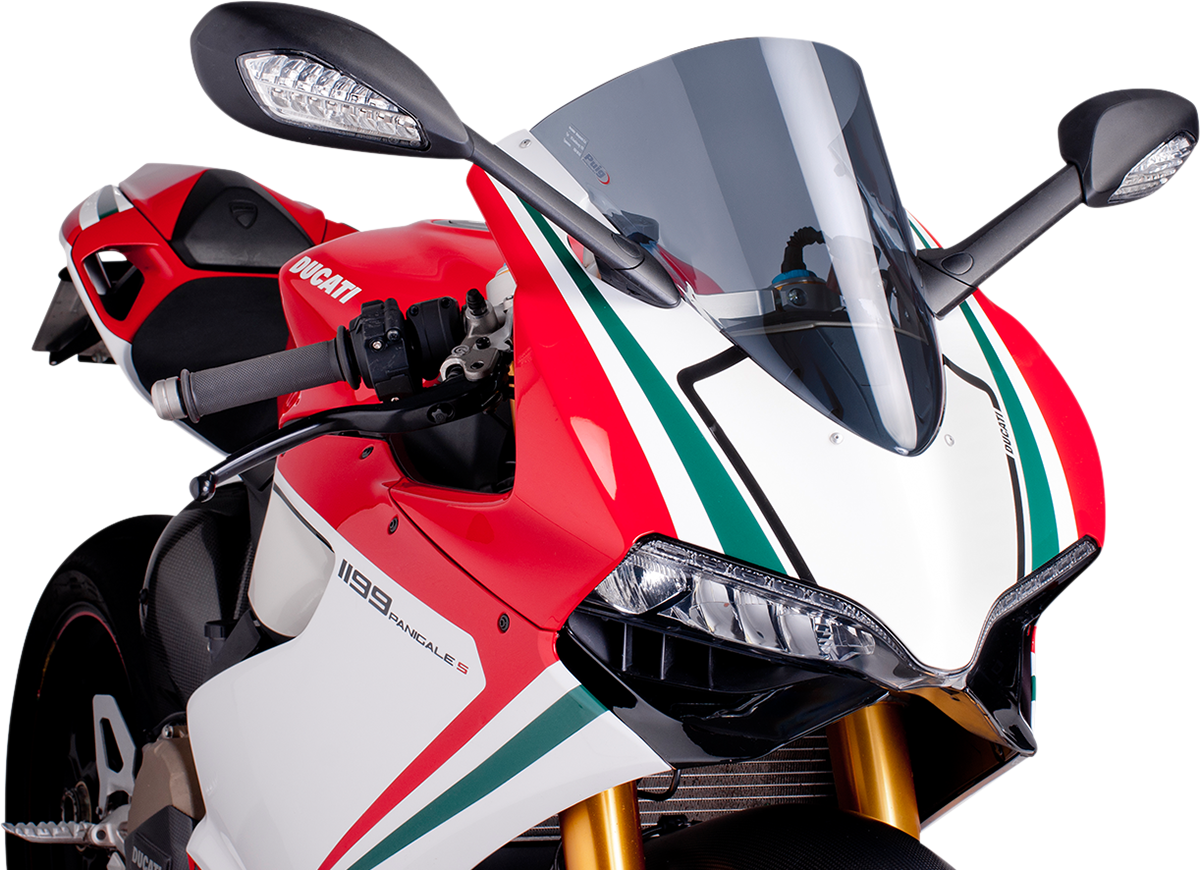 Parabrisas Z-Racing - Parabrisas de carrera - 15-3/4" - Ahumado - Panigale
