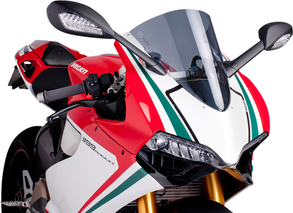 Parabrisas Z-Racing - Parabrisas de carrera - 15-3/4" - Ahumado - Panigale