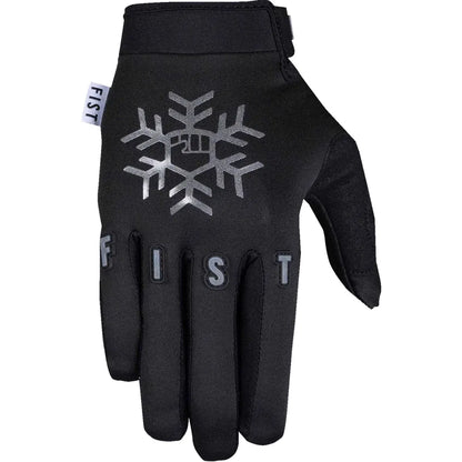 Guantes para clima frío y escarchados con copos de nieve para jóvenes
