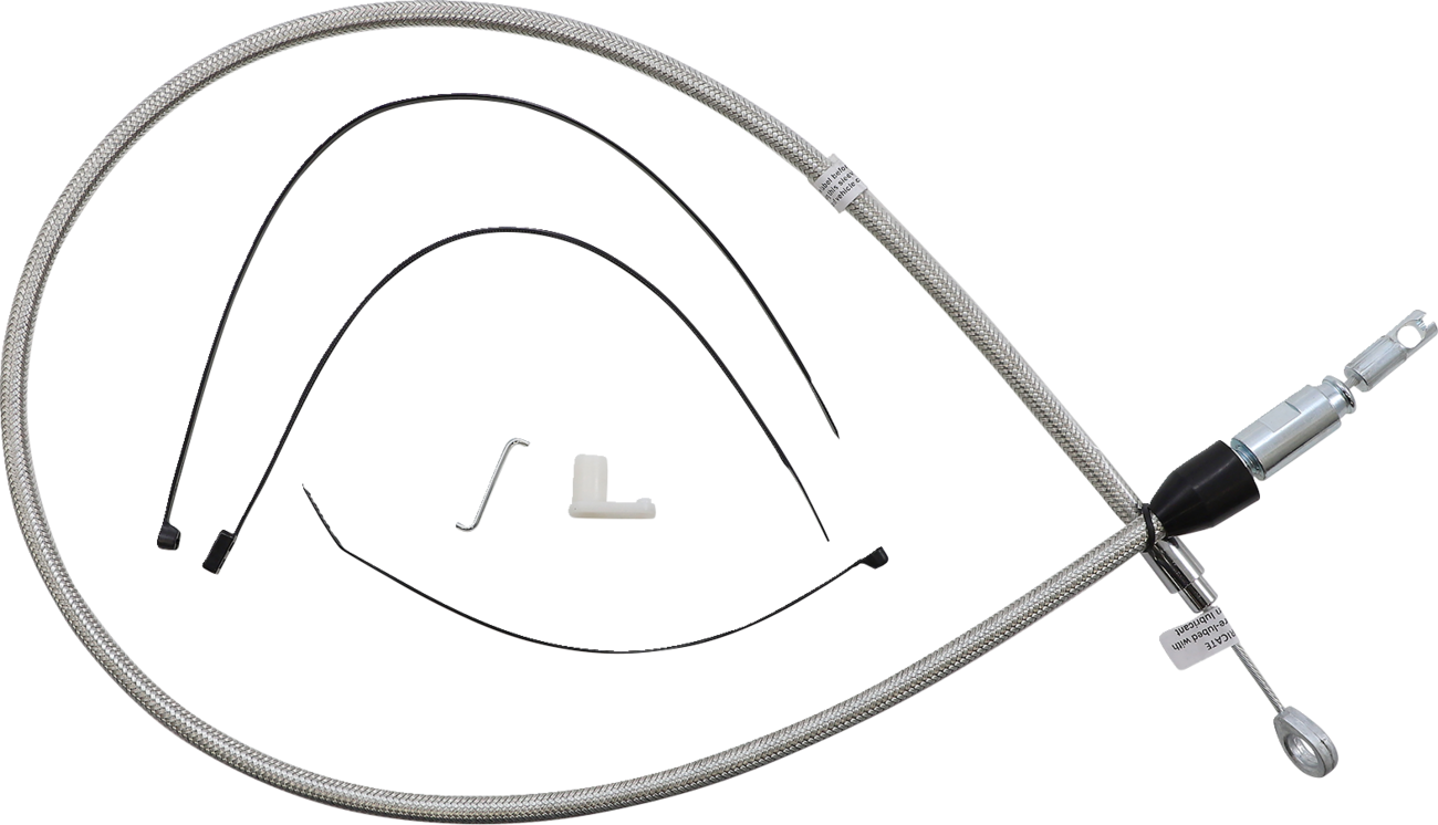 Cable de embrague superior de conexión rápida de acero inoxidable pulido - Cable de embrague superior de conexión rápida de acero inoxidable pulido - 40"