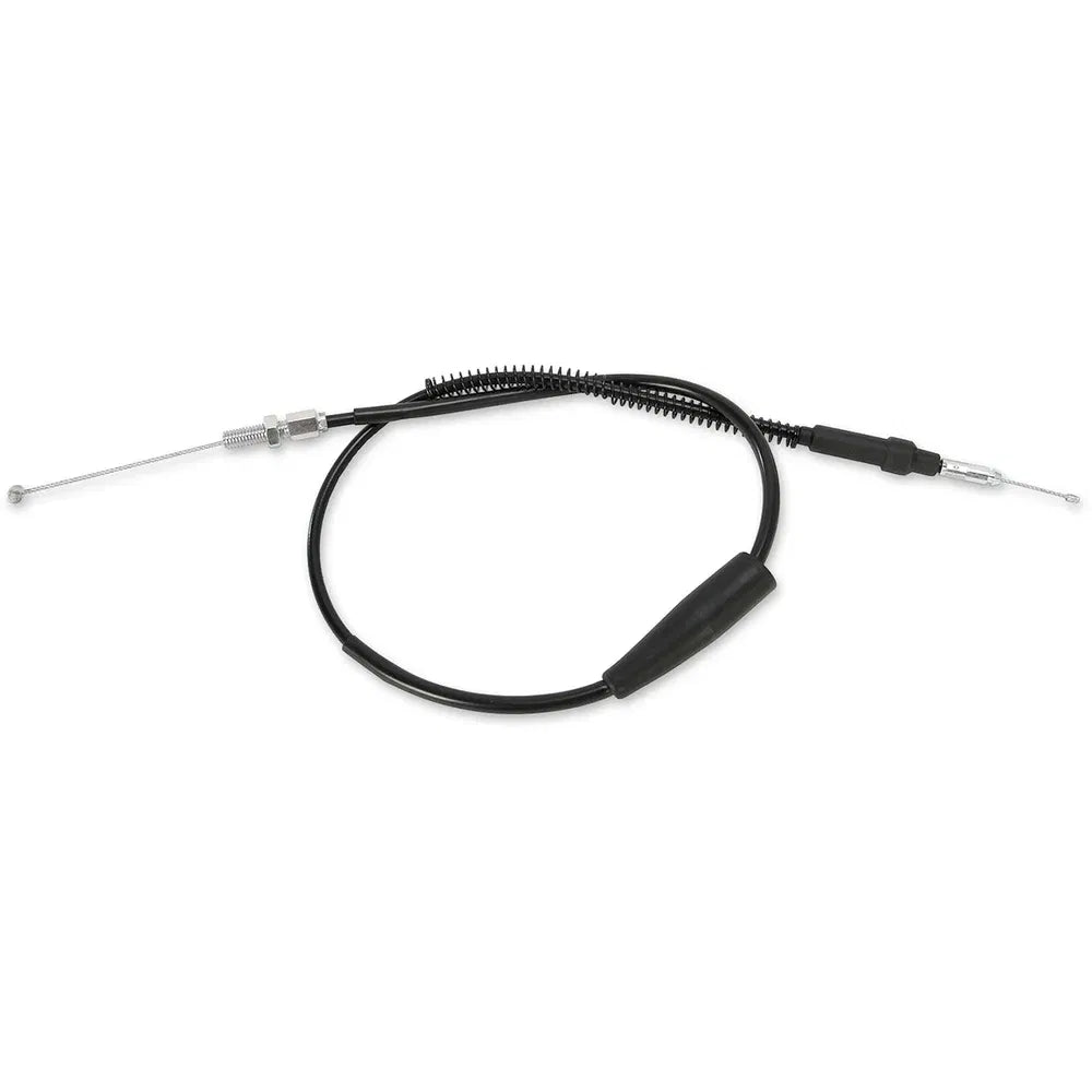 Cable del acelerador de vinilo negro.