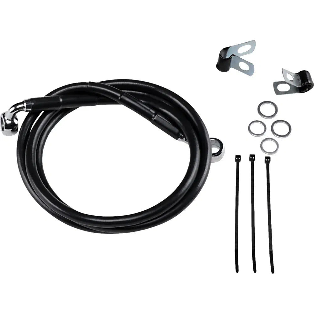 Kit de línea de freno de vinilo negro de longitud extendida