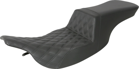 Asiento subido Tour - Asiento subido Tour - Costura de celosía delantera - Negro - FL '97-'07