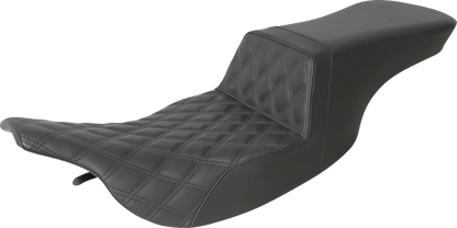 Asiento subido Tour - Asiento subido Tour - Costura de celosía delantera - Negro - FL '97-'07