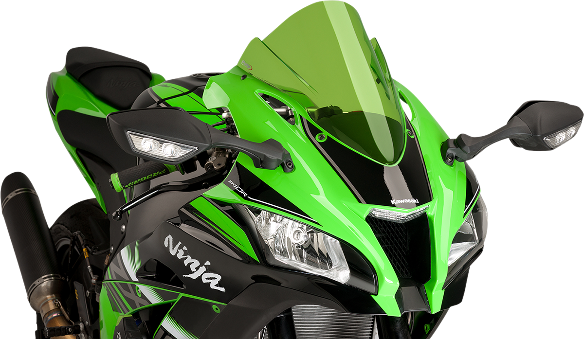 Parabrisas Z-Racing - Parabrisas de carrera - 14-1/4" - Verde - Kawasaki