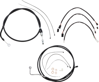 Kit de instalación de manillar XR - Kit de instalación de manillar XR - Perchas para monos de 15"-17" - FLH '21 - Negro