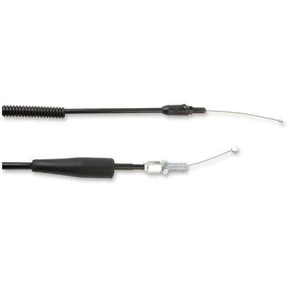 Cable del acelerador de vinilo negro.